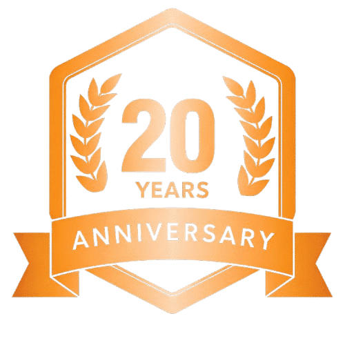 20 years anniversary badge